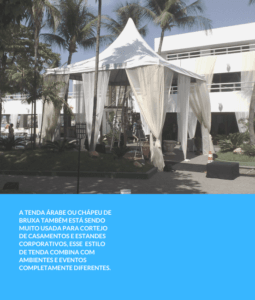 Tenda chapéu de bruxa