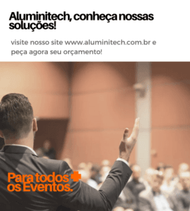 Imagem convidando para conhecer as soluções da Alumini tech