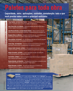 Capa declarações de alguns fornecedores.